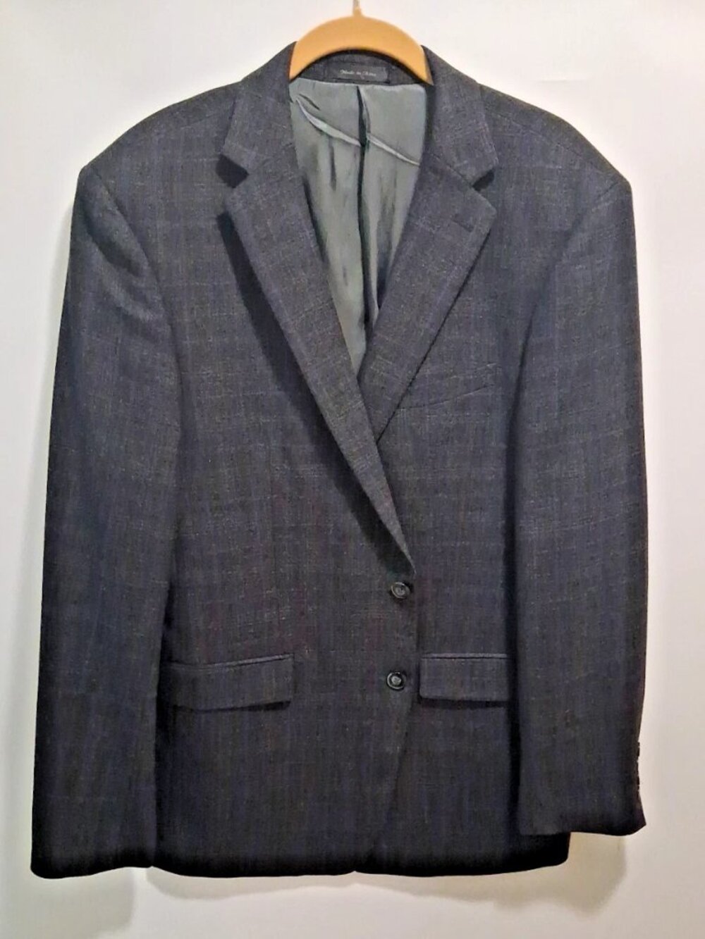 Calvin Klein Extreme Slim Fit Wool Sport Coat Blazer Men's Size 44RDark Gray
